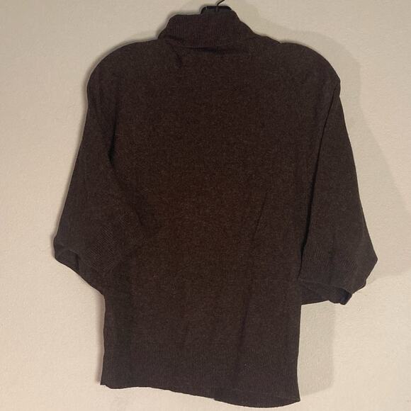 Laurie B. Brown Cashmere Blend Dolman Sleeve Short Sleeve Knit Sweater ~ Sz S/M - Picture 5 of 7